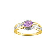 Bague Femme - améthyste - Or 9 Carats