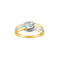 Bague Femme - topaze - Or 9 Carats