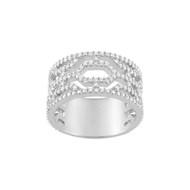 Bague femme - Oxyde de zirconium - Argent 925