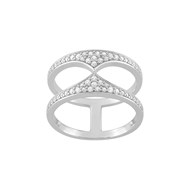 Bague femme - Oxyde de zirconium - Argent 925