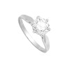 Bague femme - Oxyde de zirconium - Argent 925 - vue V2