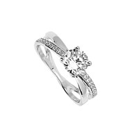 Bague femme - Oxyde de zirconium - Argent 925