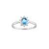 Bague femme - Oxyde de zirconium - Argent 925 - vue V1