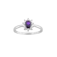 Bague femme - Oxyde de zirconium - Argent 925