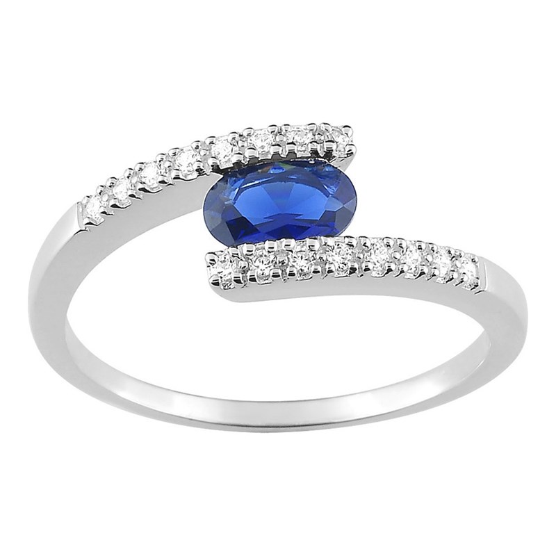 Bague femme - Oxyde de zirconium - Argent 925