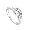 Bague femme - Oxyde de zirconium - Argent 925 - vue V2