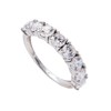 Bague femme - Alliance - Oxyde de zirconium - Argent 925 - vue V2