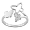 Bague femme - Oxyde de zirconium - Argent 925 - vue V1