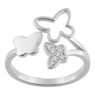 Bague femme - Oxyde de zirconium - Argent 925