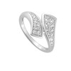 Bague femme - Oxyde de zirconium - Argent 925 - vue V2