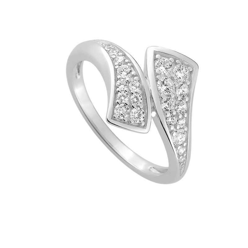 Bague femme - Oxyde de zirconium - Argent 925 - vue 2