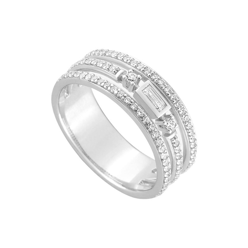 Bague femme - Oxyde de zirconium - Argent 925 - vue 2