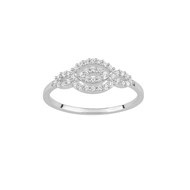 Bague femme - Oxyde de zirconium - Argent 925