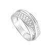 Bague femme - Oxyde de zirconium - Argent 925 - vue V2