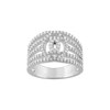 Bague femme - Oxyde de zirconium - Argent 925 - vue V1