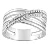 Bague femme - Oxyde de zirconium - Argent 925 - vue V1