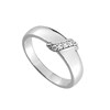 Bague femme - Oxyde de zirconium - Argent 925 - vue V2