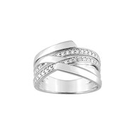 Bague femme - Oxyde de zirconium - Argent 925