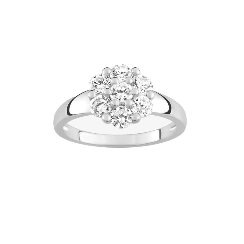 Bague femme - Oxyde de zirconium - Argent 925