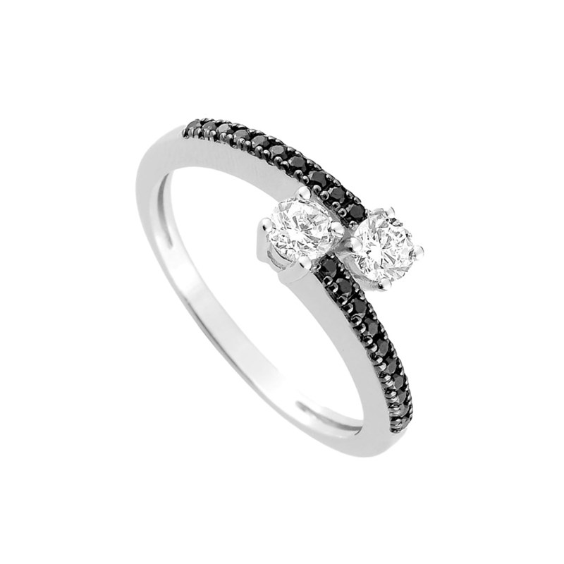 Bague femme - Oxyde de zirconium - Argent 925 - vue 2