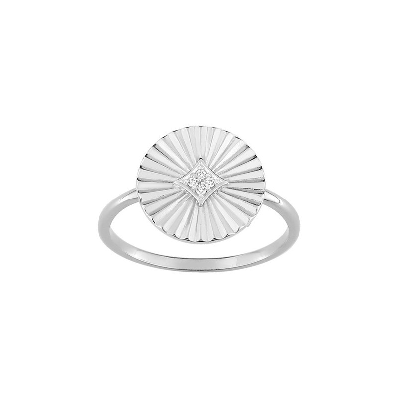 Bague femme - Oxyde de zirconium - Argent 925