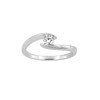 Bague femme - Argent 925 - Oxyde de zirconium - Diamètre : 4mm - vue V1