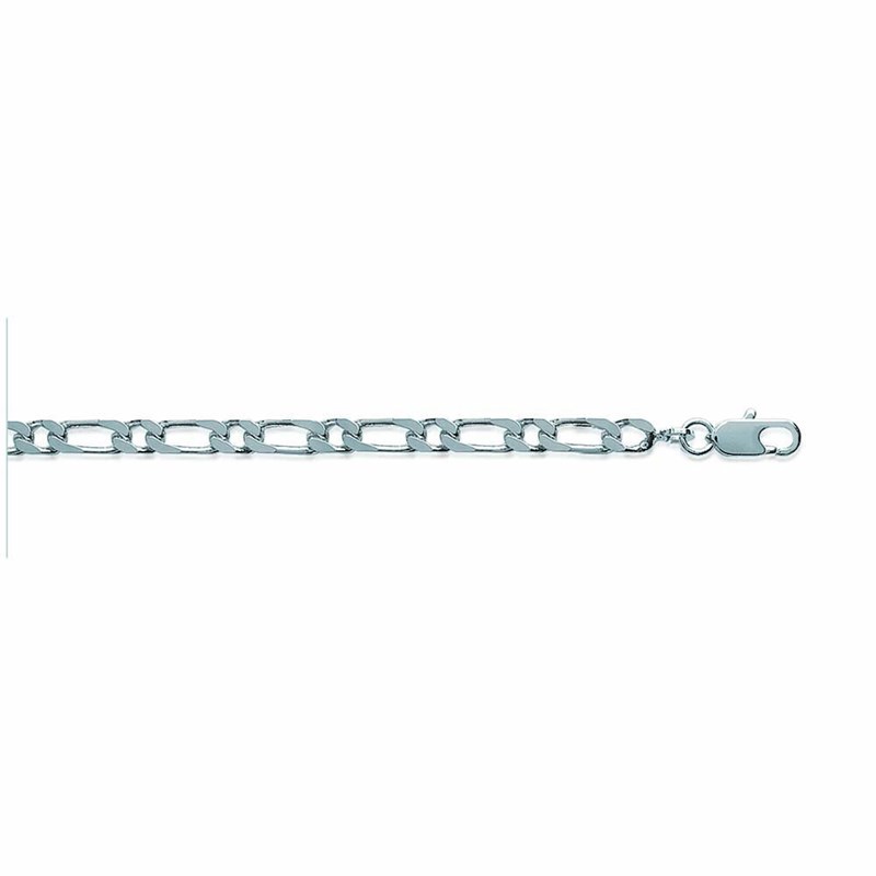 Chaine Homme - Argent 925 - Cheval alternée 1+1 - Largeur : 3,5 mm - Longueur : 50 cm