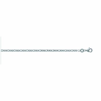 Chaine Homme - Argent 925 - Cheval alternée 1+2 - Largeur : 1,8 mm - Longueur : 55 cm