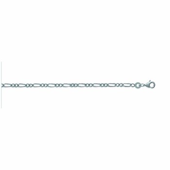 Chaine Homme - Argent 925 - Cheval alternée 1+2 - Largeur : 2,2 mm - Longueur : 50 cm