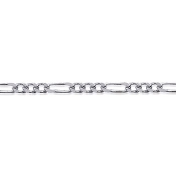 Chaine Homme - Argent 925 - Cheval alternée 1+3 - Largeur : 1,8 mm - Longueur : 50 cm