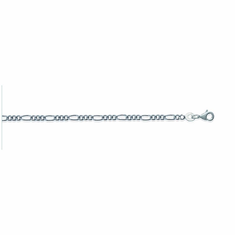 Chaine Homme - Argent 925 - Cheval alternée 1+3 - Largeur : 2,2 mm - Longueur : 50 cm