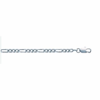 Chaine Homme - Argent 925 - Cheval alternée 1+3 - Largeur : 3 mm - Longueur : 55 cm
