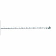 Chaine Homme - Argent 925 - Cheval alternée 1+3 - Largeur : 1,4 mm - Longueur : 50 cm