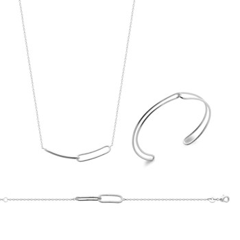 Damesketting - Zilver 925 - Lengte: 45 cm