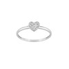 Bague coeur Femme - Or 9 Carats - Diamant 0.012 Carats - vue V1