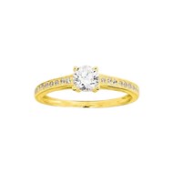 Bague Femme - Oxyde de zirconium - Or 9 Carats