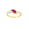 Bague Femme - rubis - Or 9 Carats - vue V1