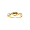 Bague Femme - rubis - Or 9 Carats - vue V1