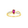 Bague Femme - rubis - Or 9 Carats - vue V1