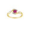 Bague Femme - rubis - Or 9 Carats - vue V1