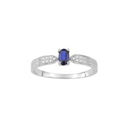 Bague Femme - saphir - Or 9 Carats