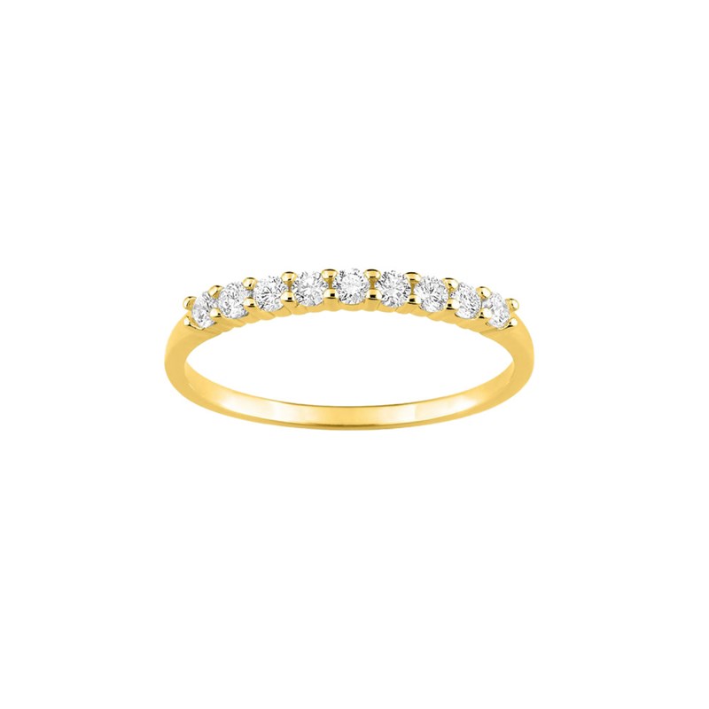 Bague Femme - Oxyde de zirconium - Or 9 Carats