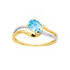 Bague Femme - topaze - Or 9 Carats - vue V1