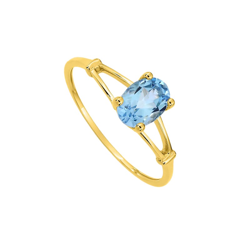 Bague Femme - topaze - Or 9 Carats - vue 2