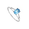 Bague Femme - topaze - Or 9 Carats - vue V2