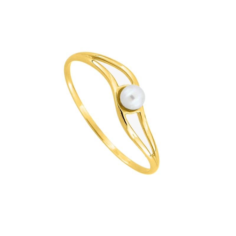 Bague Femme - perle - Or 9 Carats - vue 2