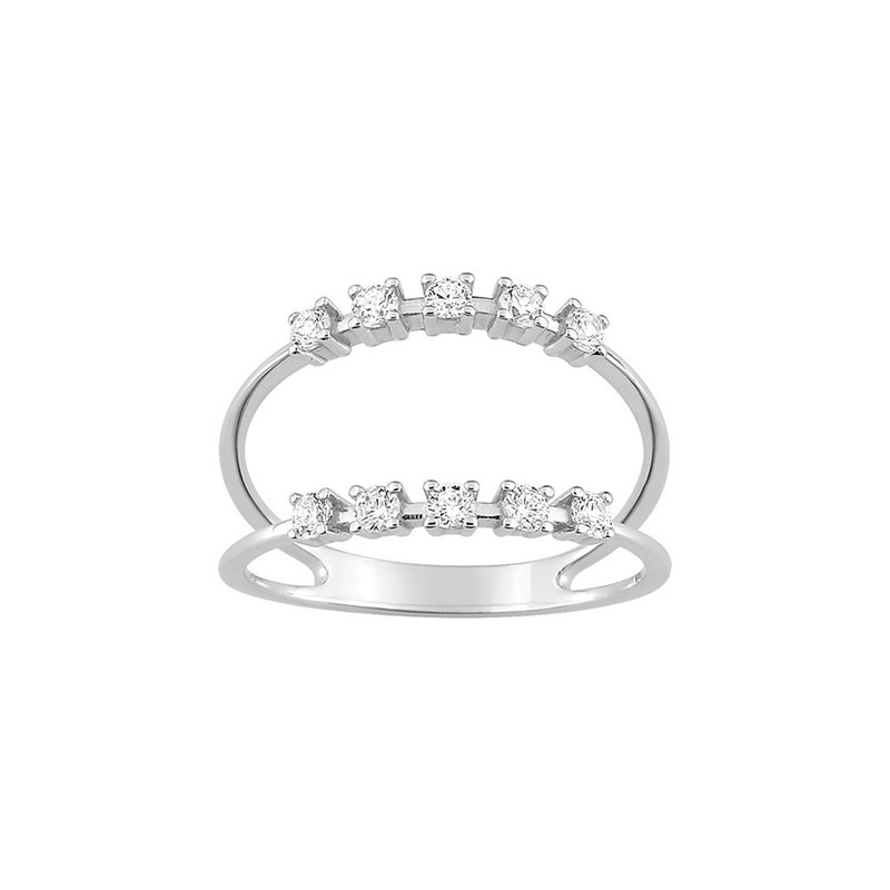 Bague Femme - Oxyde de zirconium - Or 9 Carats