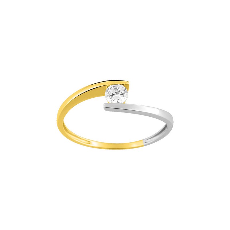 Bague Femme - Oxyde de zirconium - Or 9 Carats