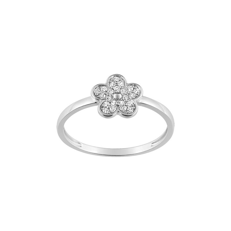 Bague Femme - Oxyde de zirconium - Or 9 Carats