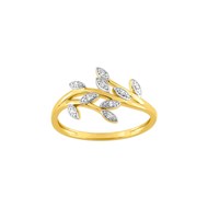 Bague Femme - Oxyde de zirconium - Or 9 Carats